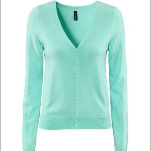 mint cardigan